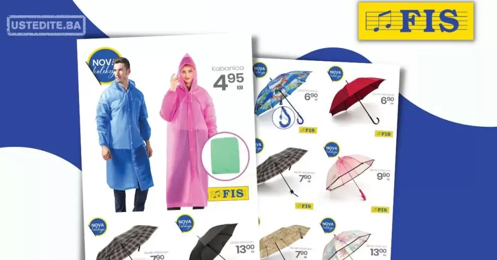 Fis KIŠOBRANI I KABANICE za cijelu porodicu