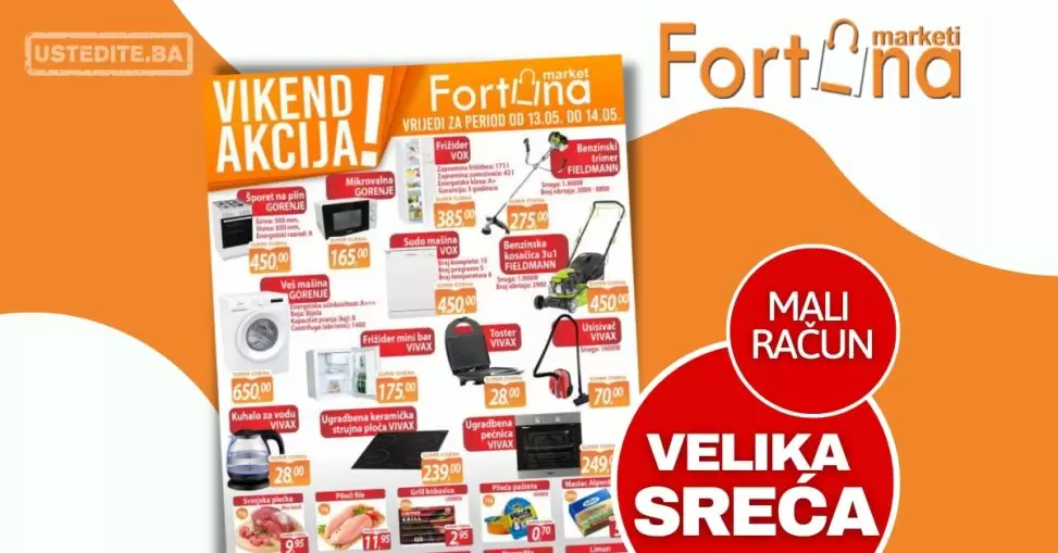 Fortuna vikend akcija 13-14.5.2023.