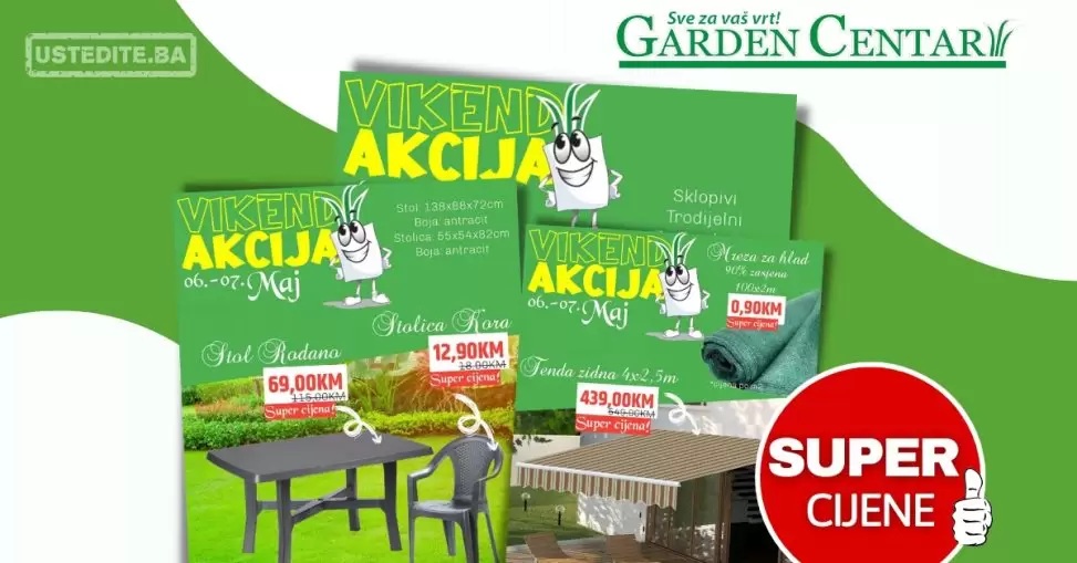 Garden Centar vikend akcija 6-7.5.2023.