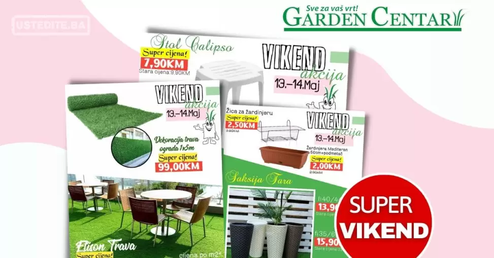 Garden Centar vikend akcija 13-14.5.2023. Garden Centar vikend akcija 13-14.5.2023.