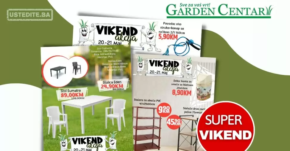 Garden Centar vikend akcija 20-21.5.2023.