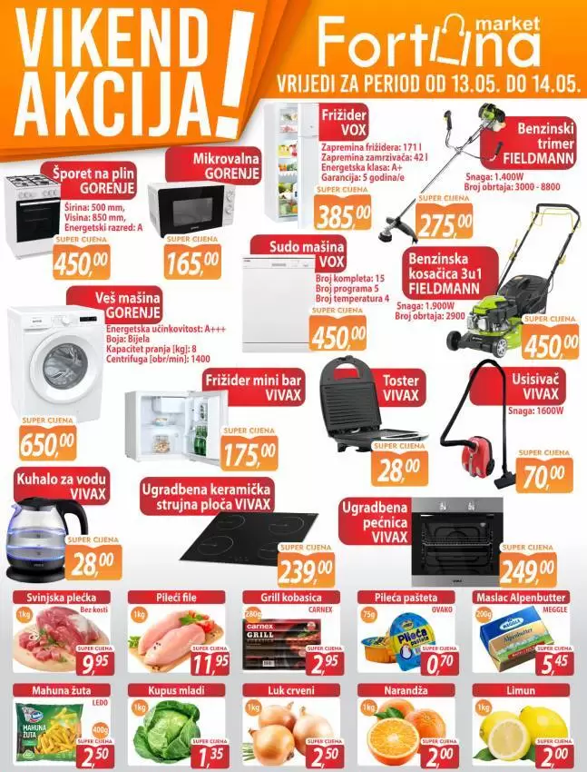 Fortuna vikend akcija 13-14.5.2023.