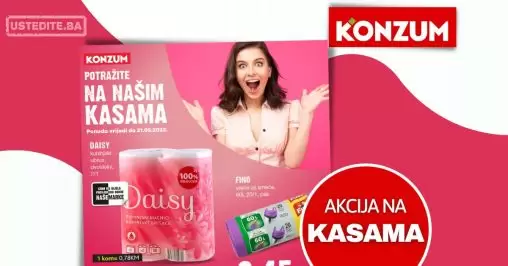 Konzum AKCIJA NA KASAMA do 21.5.2023.