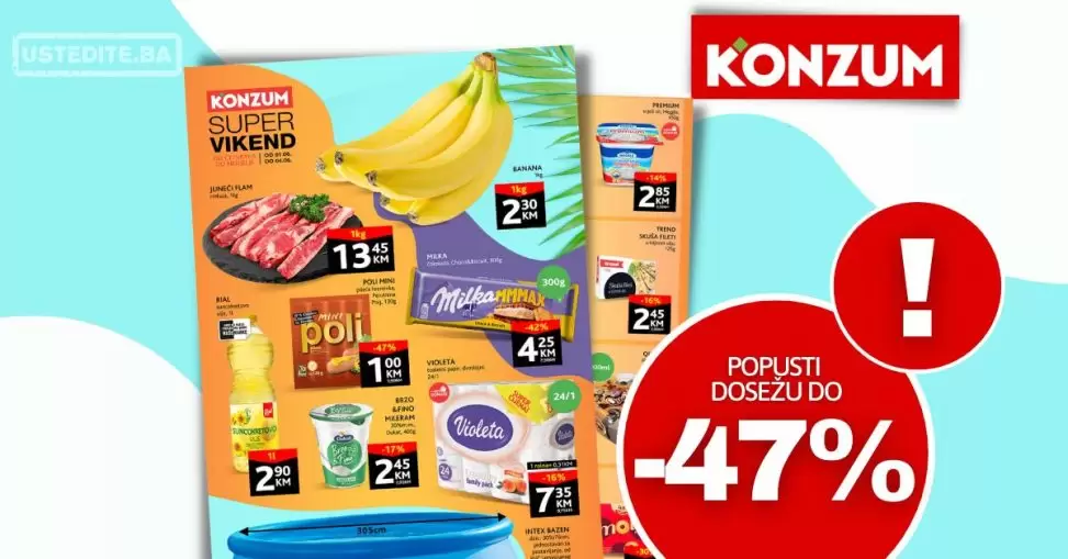 Konzum vikend akcija 1-4.6.2023.