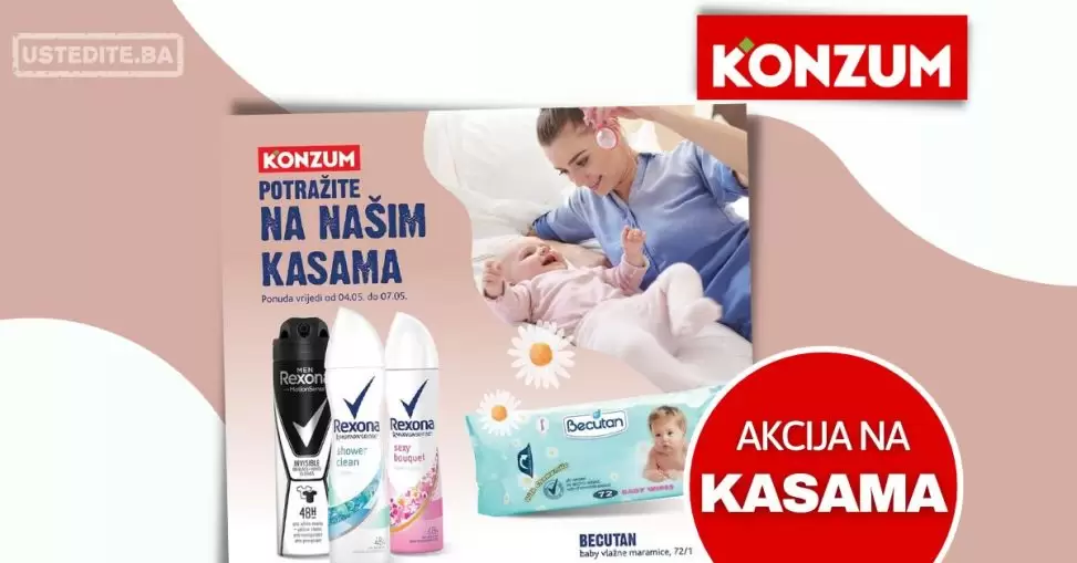 Konzum AKCIJA NA KASAMA 4-7.5.2023.