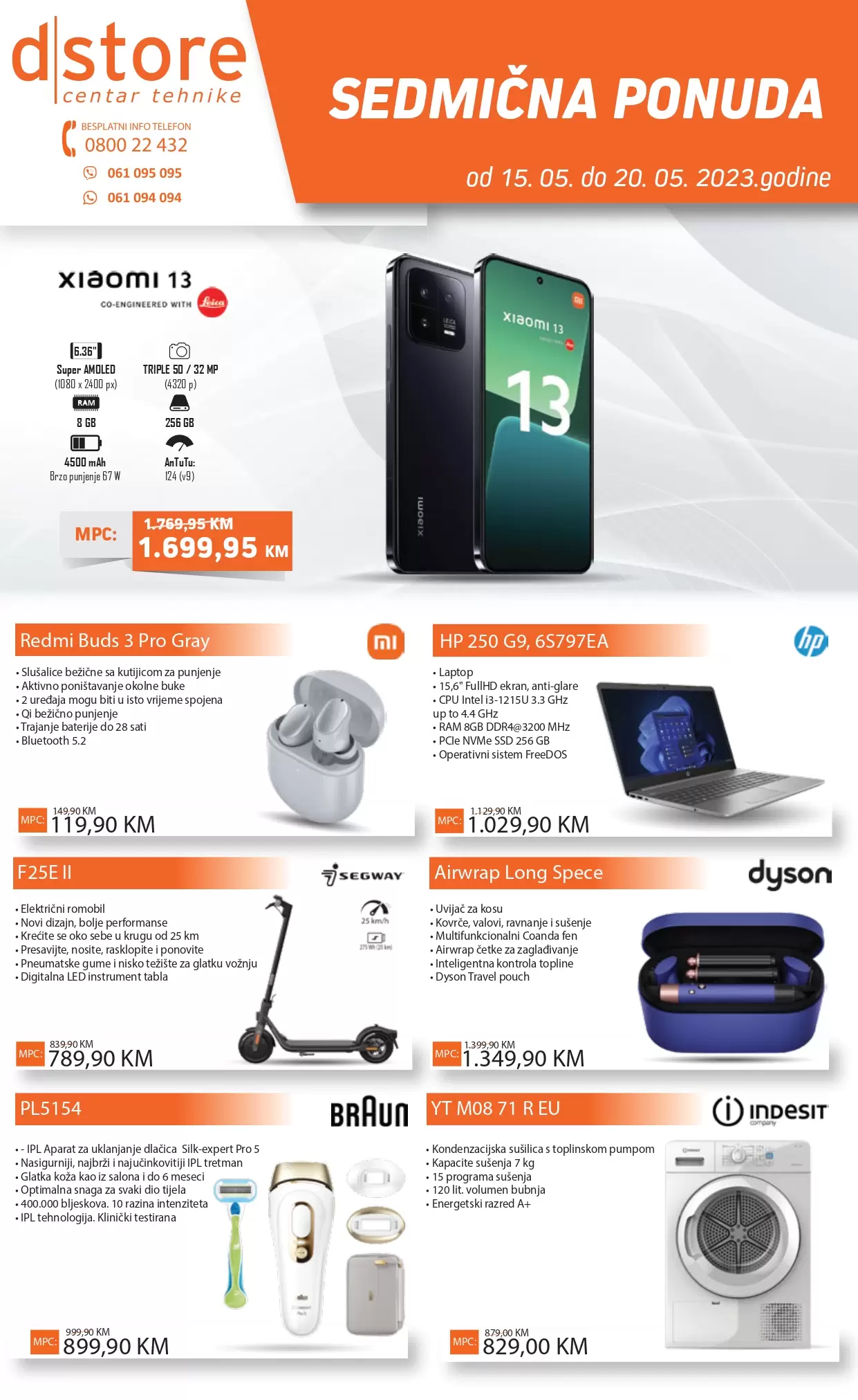 Dstore CENTAR TEHNIKE Sedmična ponuda 15-20.05.2023.