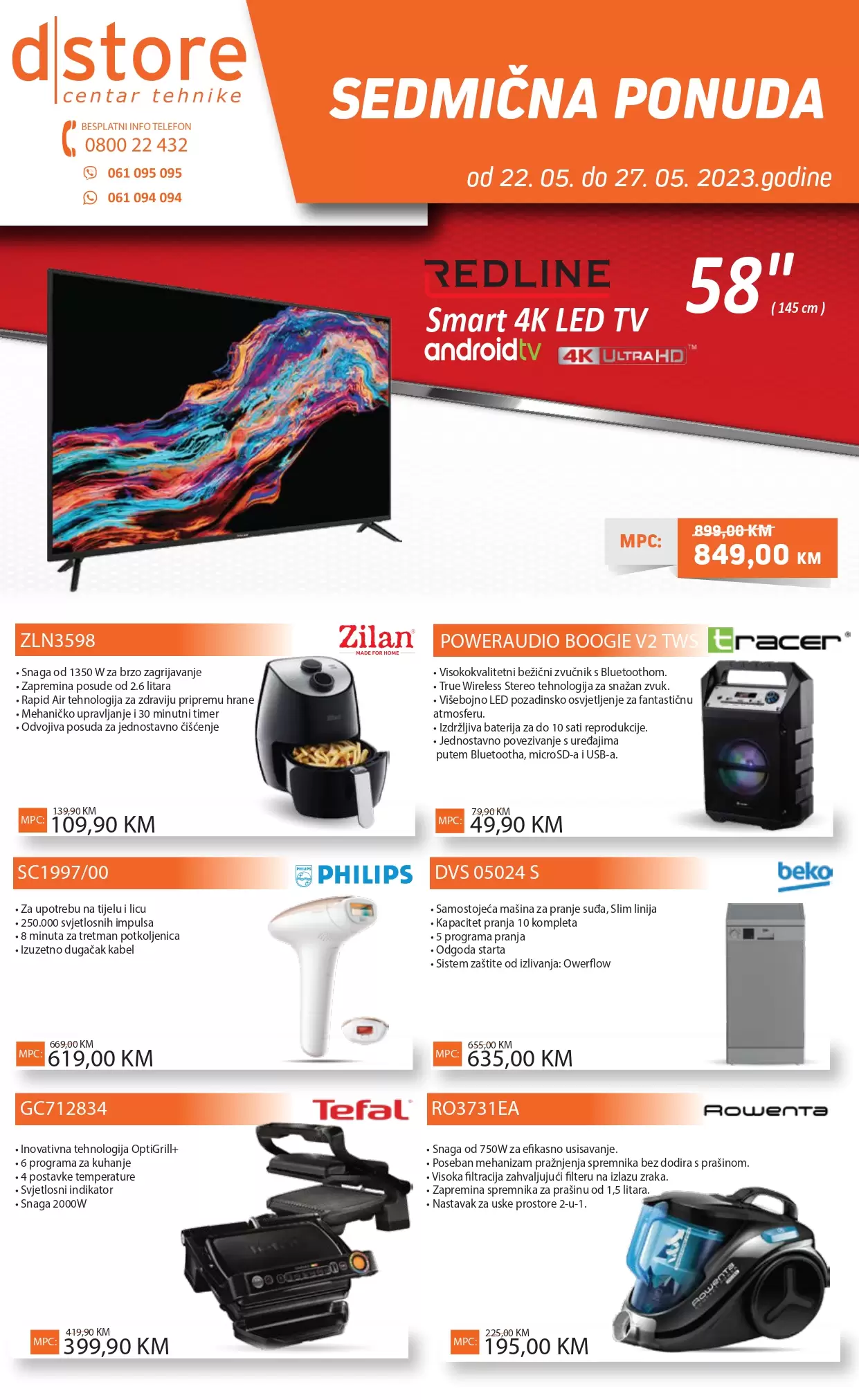 Dstore CENTAR TEHNIKE sedmična ponuda 22-27.05.2023.