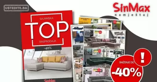 Sinmax SAJAMSKA TOP RASPRODAJA akcija do 22.5.2023.