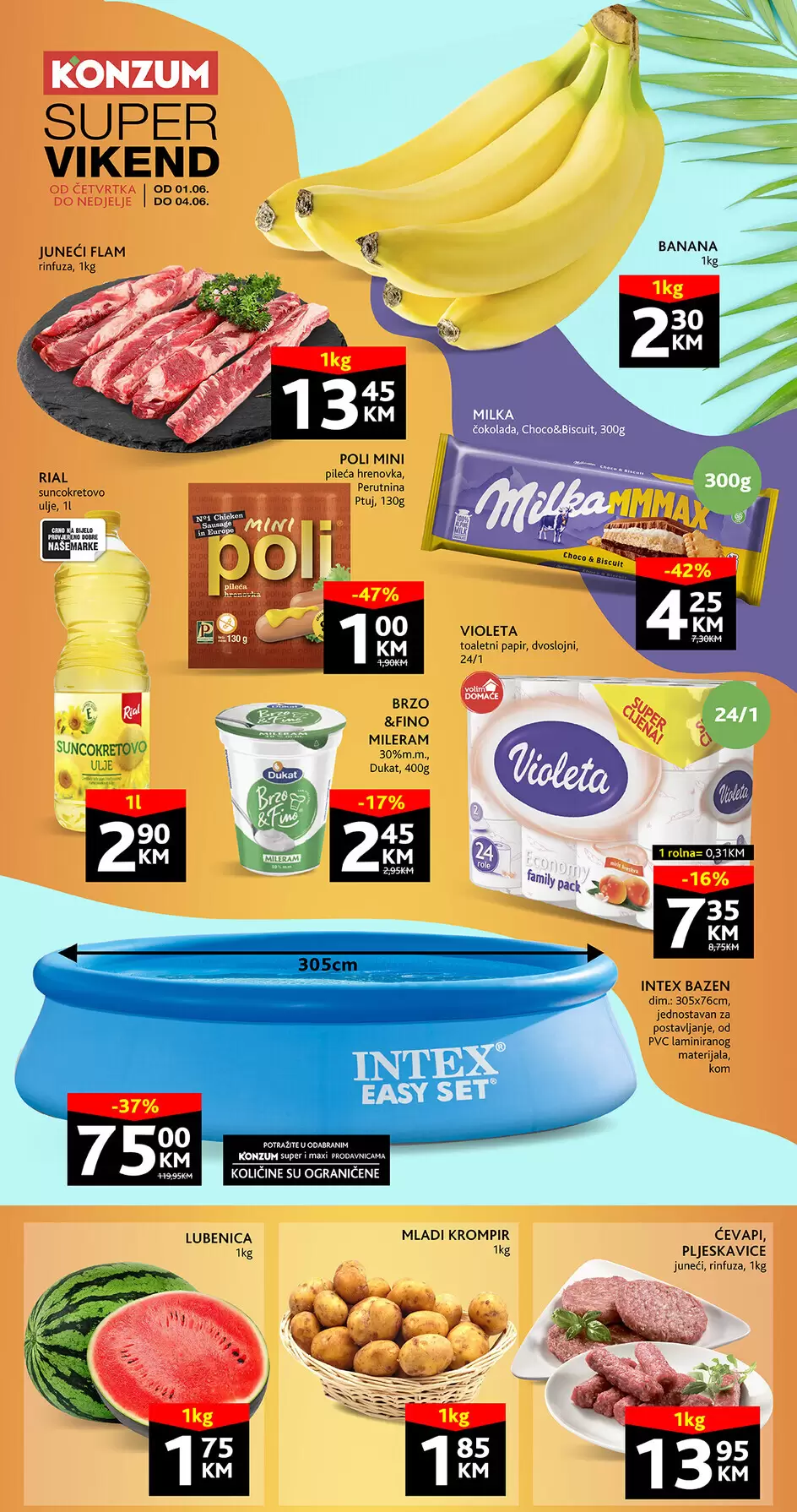 Konzum vikend akcija 1-4.6.2023.