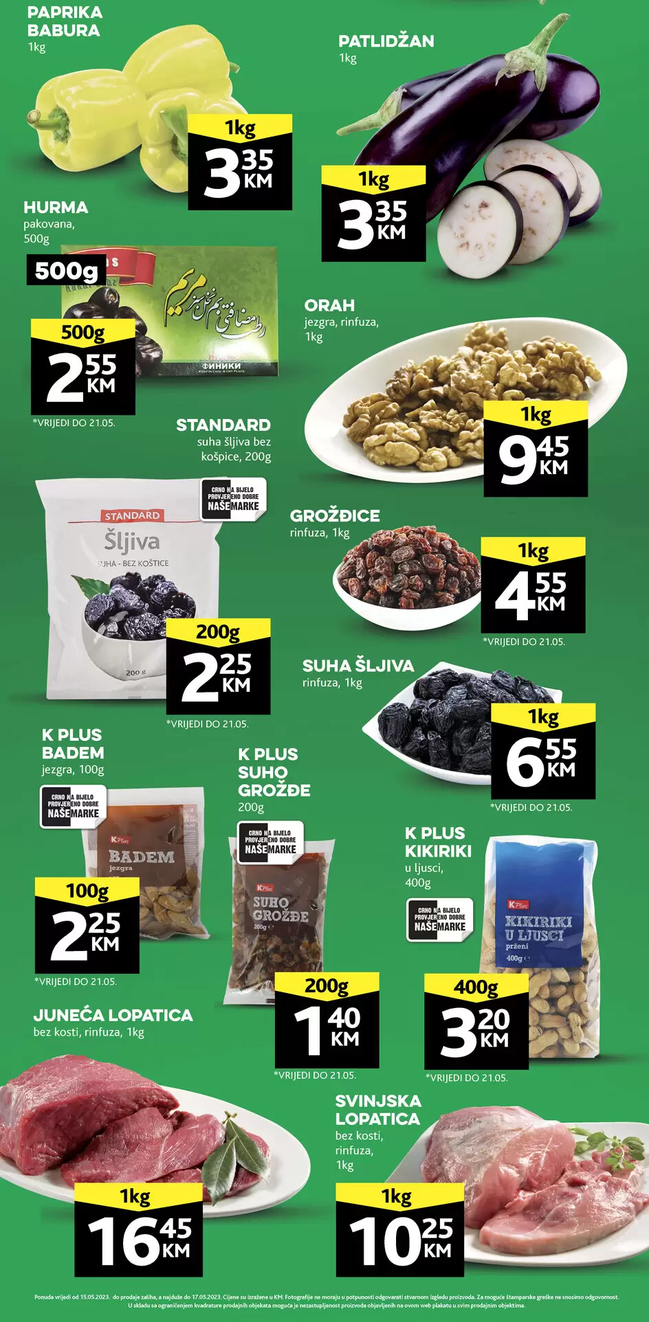 Konzum akcija SVJEŽA PONUDA 15-17.5.2023.