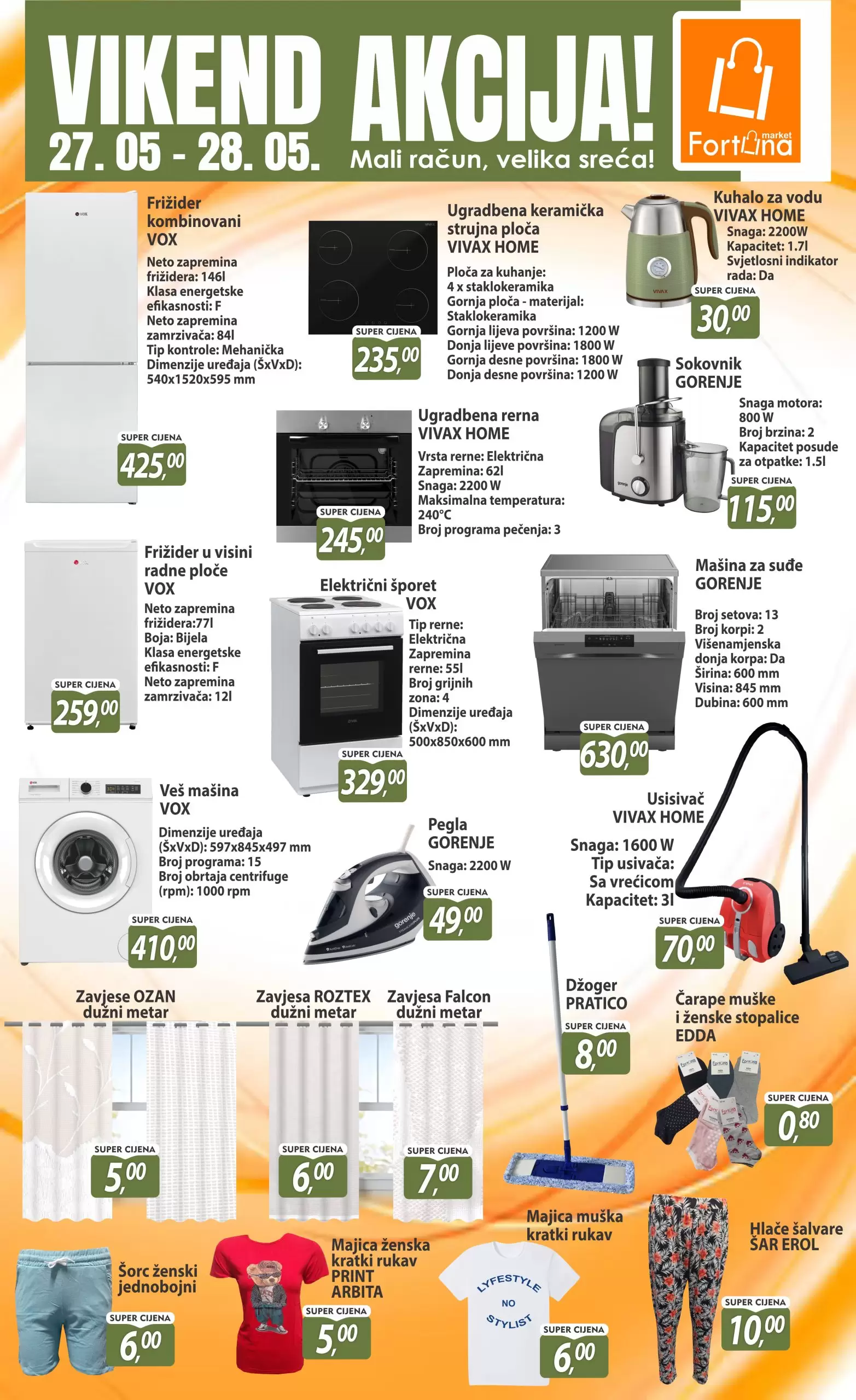 Fortuna vikend akcija 27-28.5.2023. 