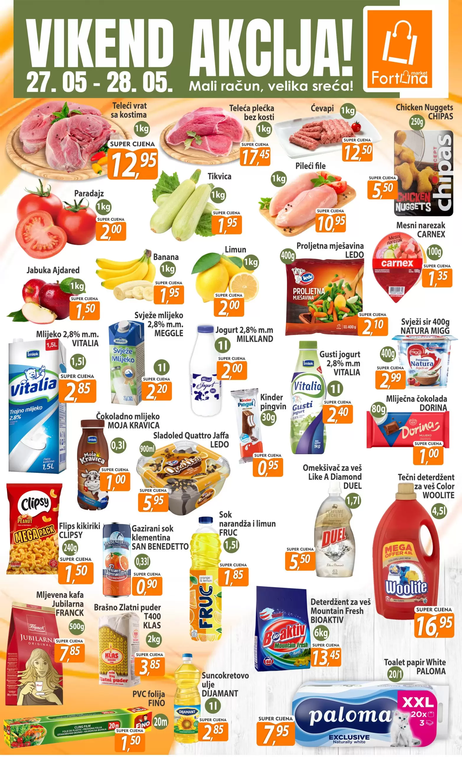 Fortuna vikend akcija 27-28.5.2023. 
