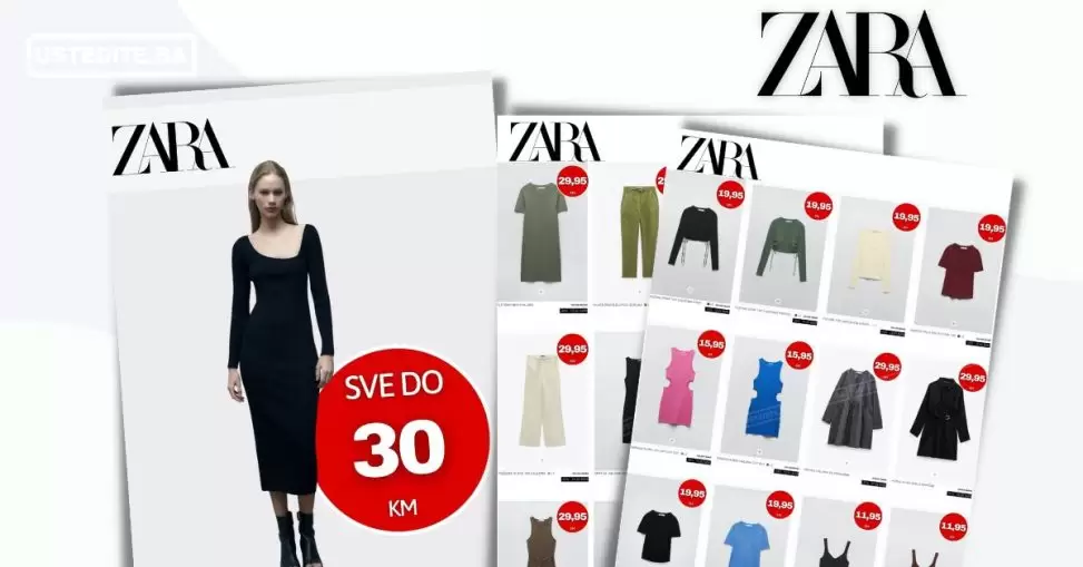 Zara SNIŽENJE ⇢ SVE DO 29,95 KM
