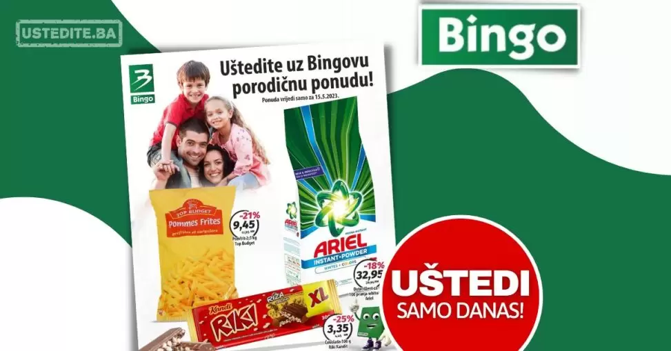 Bingo akcija PONEDJELJKOM 15.5.2023.