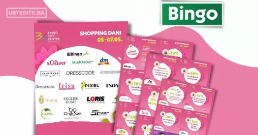 Bingo SHOPPING DAYS ⇢ SNIŽENJA do -50%