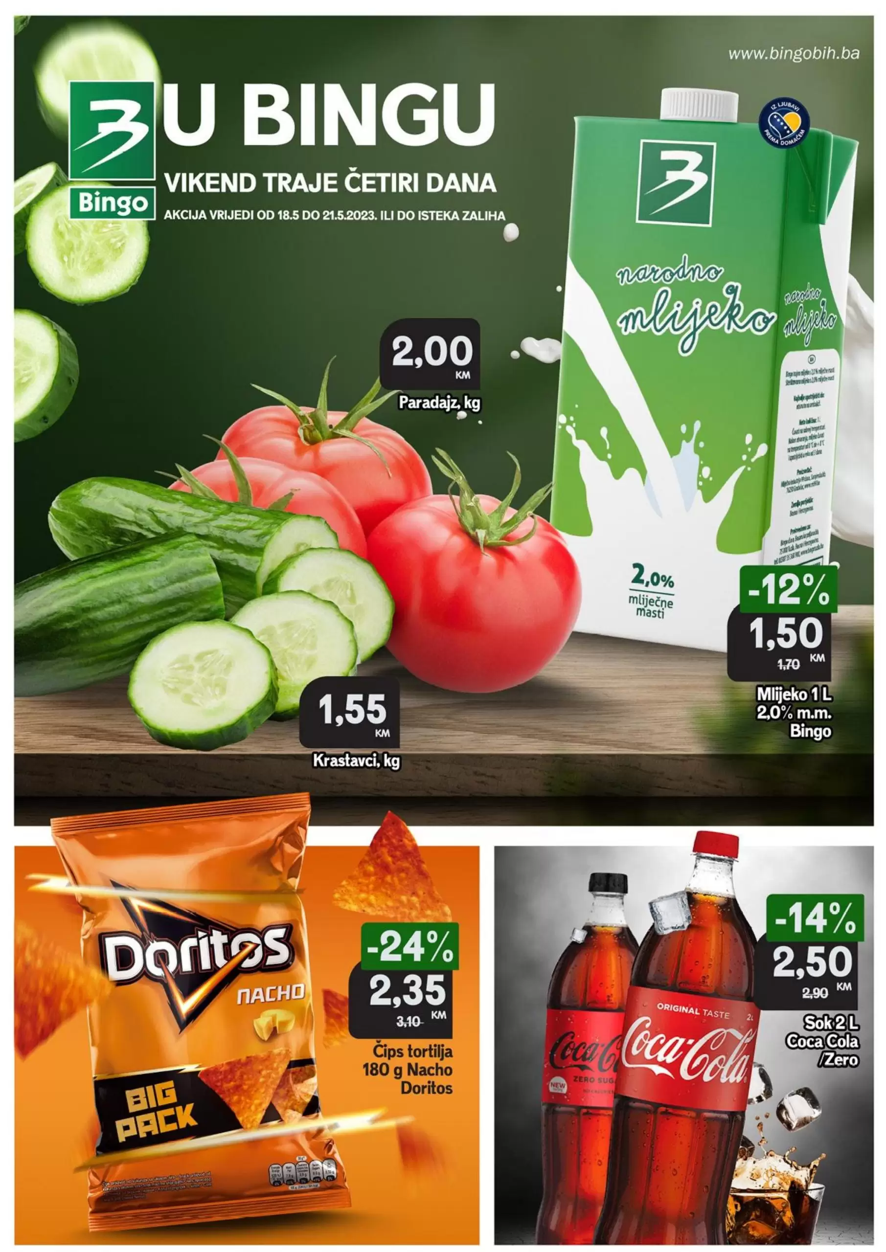 Bingo vikend akcija 18-21.5.2023.