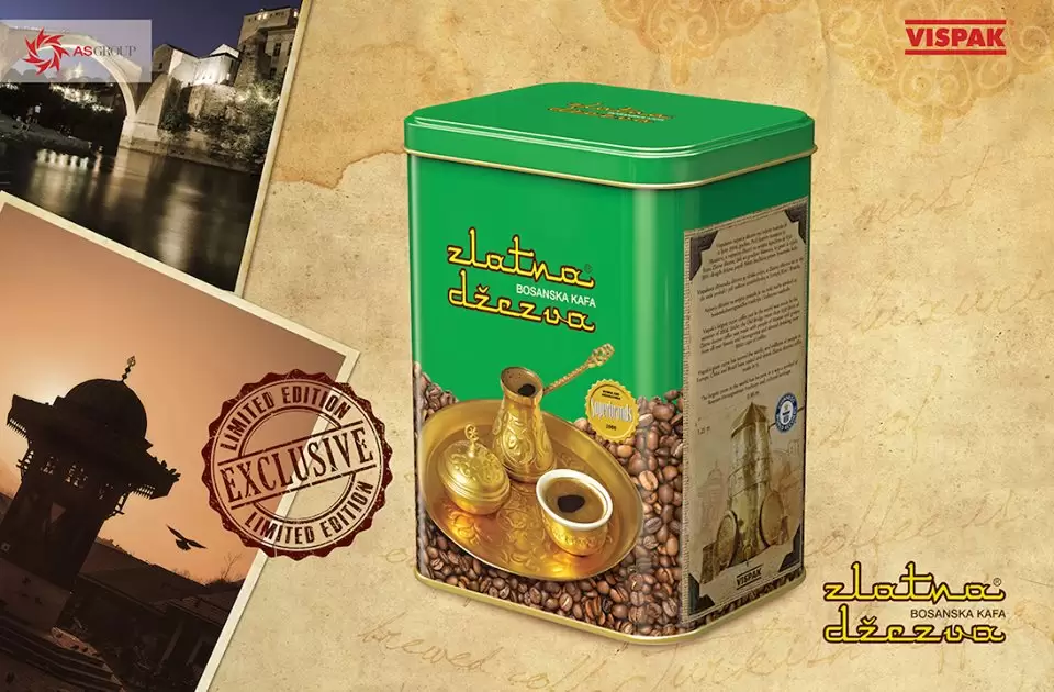 Zlatna džezva Limenka NOVO iz Vispaka!