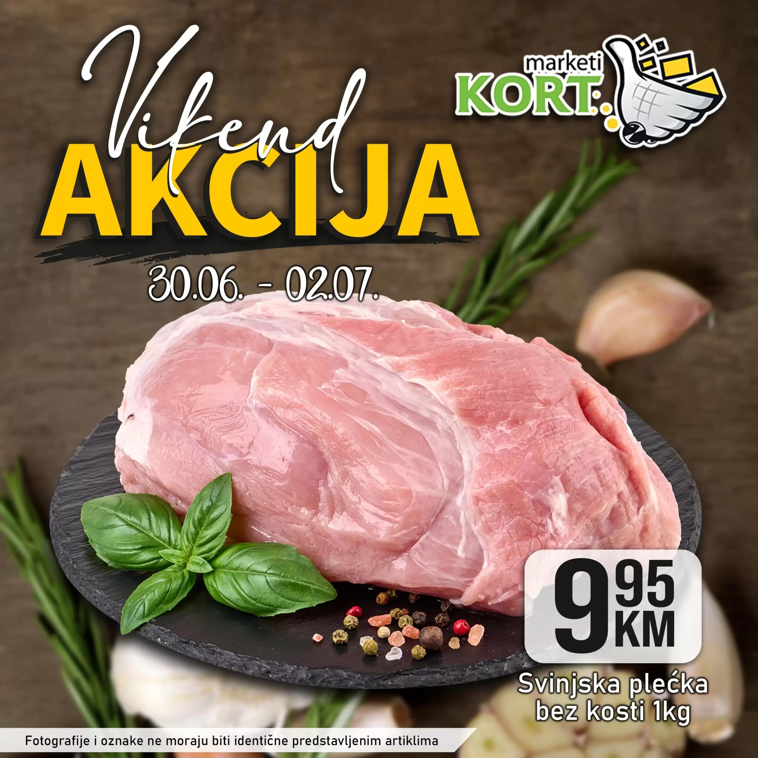 Kort vikend akcija 30.6-2.7.2023.  