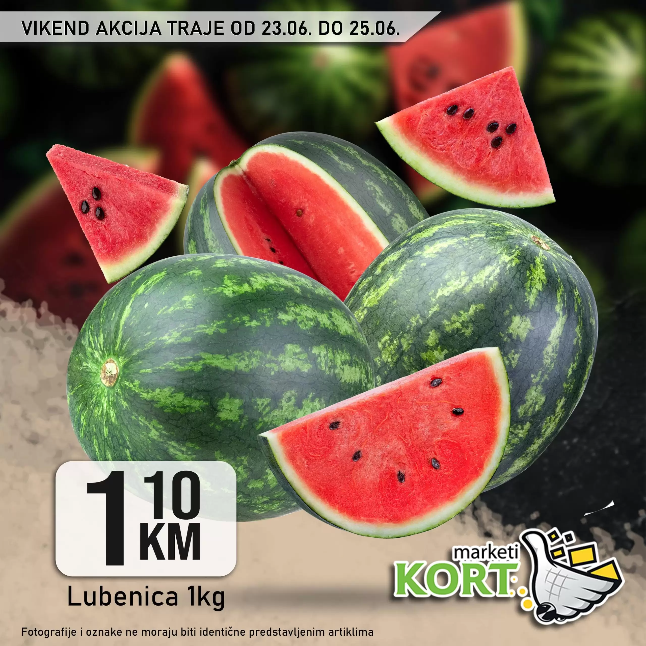 Kort vikend akcija 23-25.6.2023.