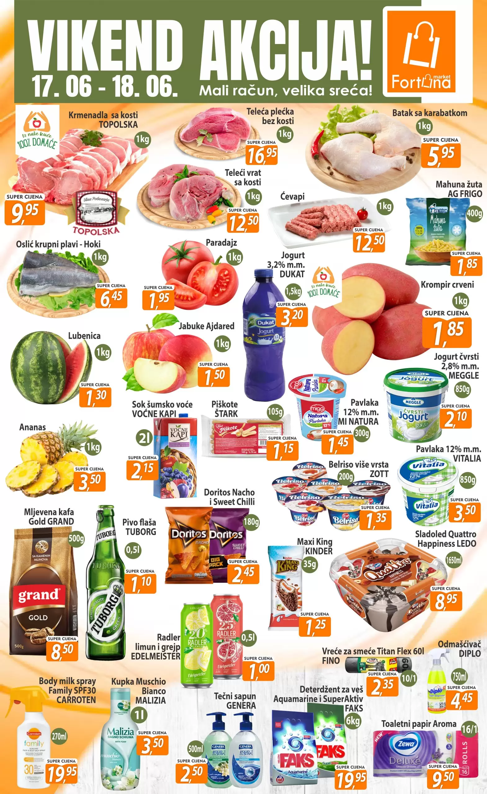 Fortuna vikend akcija 17-18.6.2023. 