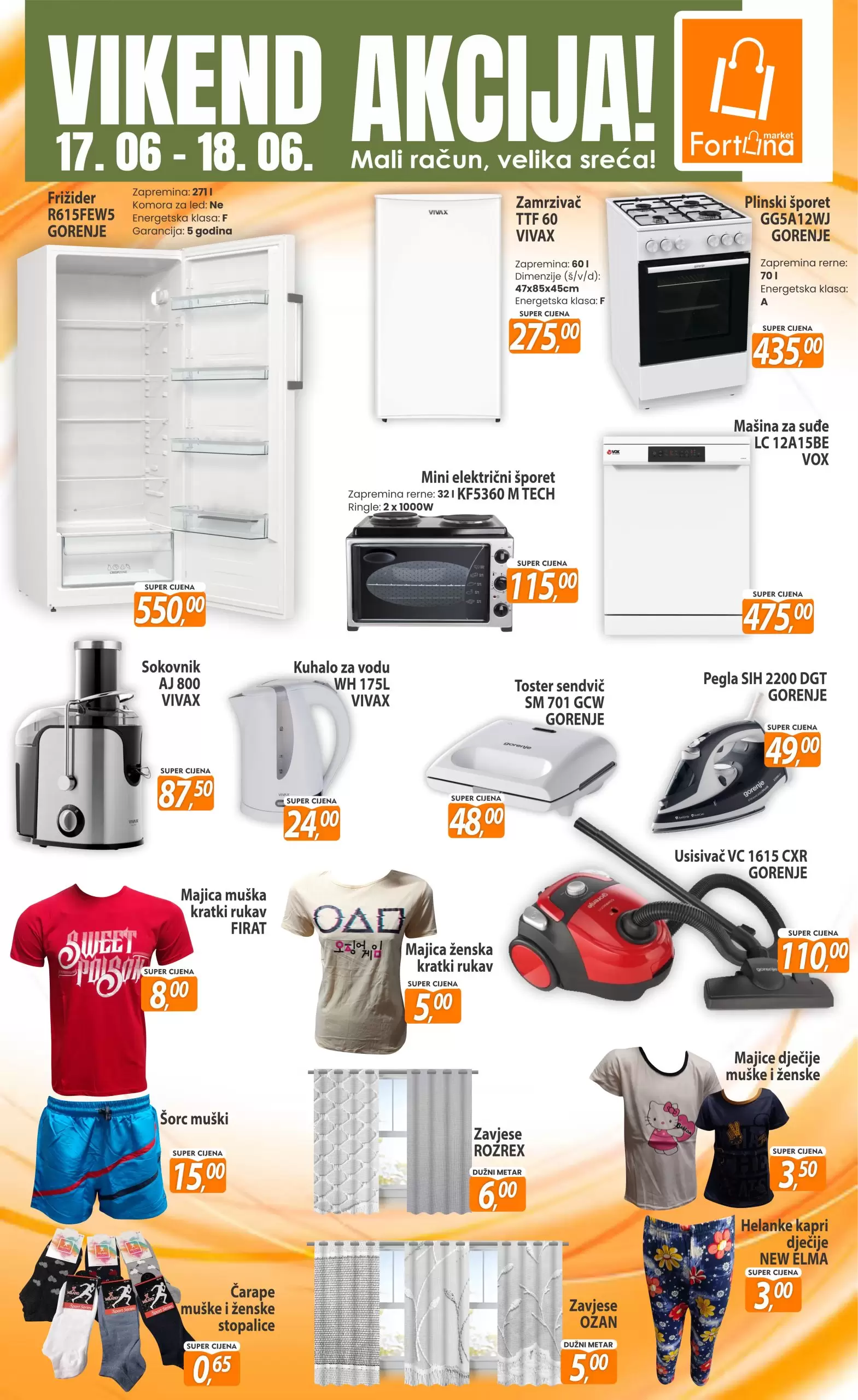 Fortuna vikend akcija 17-18.6.2023. 