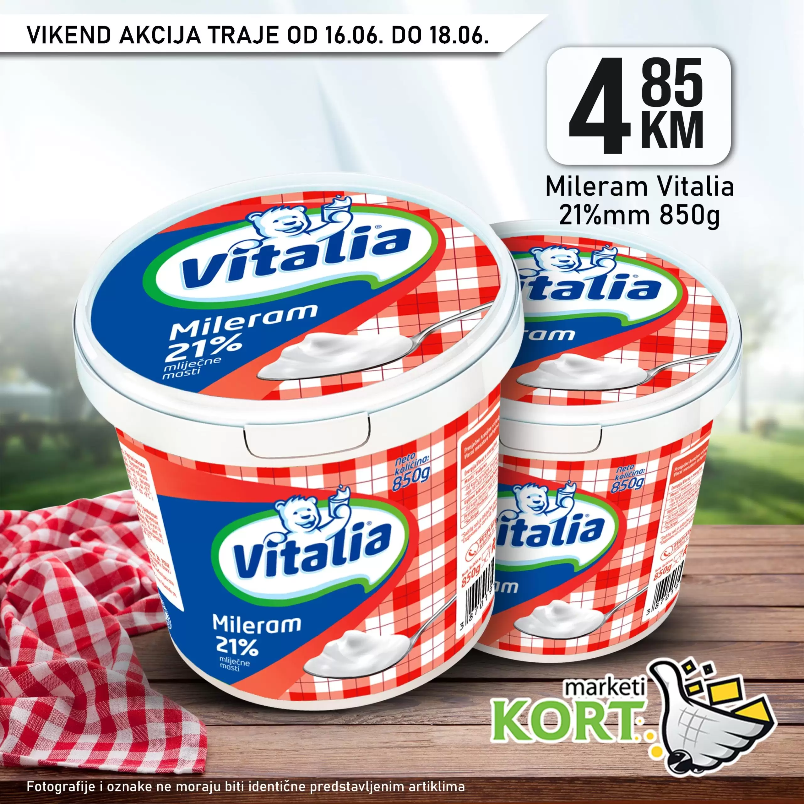 Kort vikend akcija 16-18.6.2023.