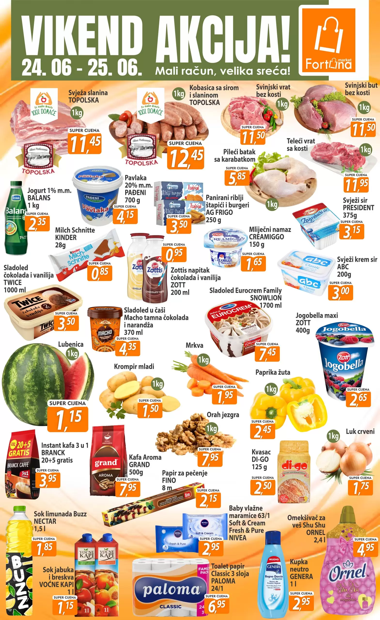Fortuna vikend akcija 24-25.6.2023.