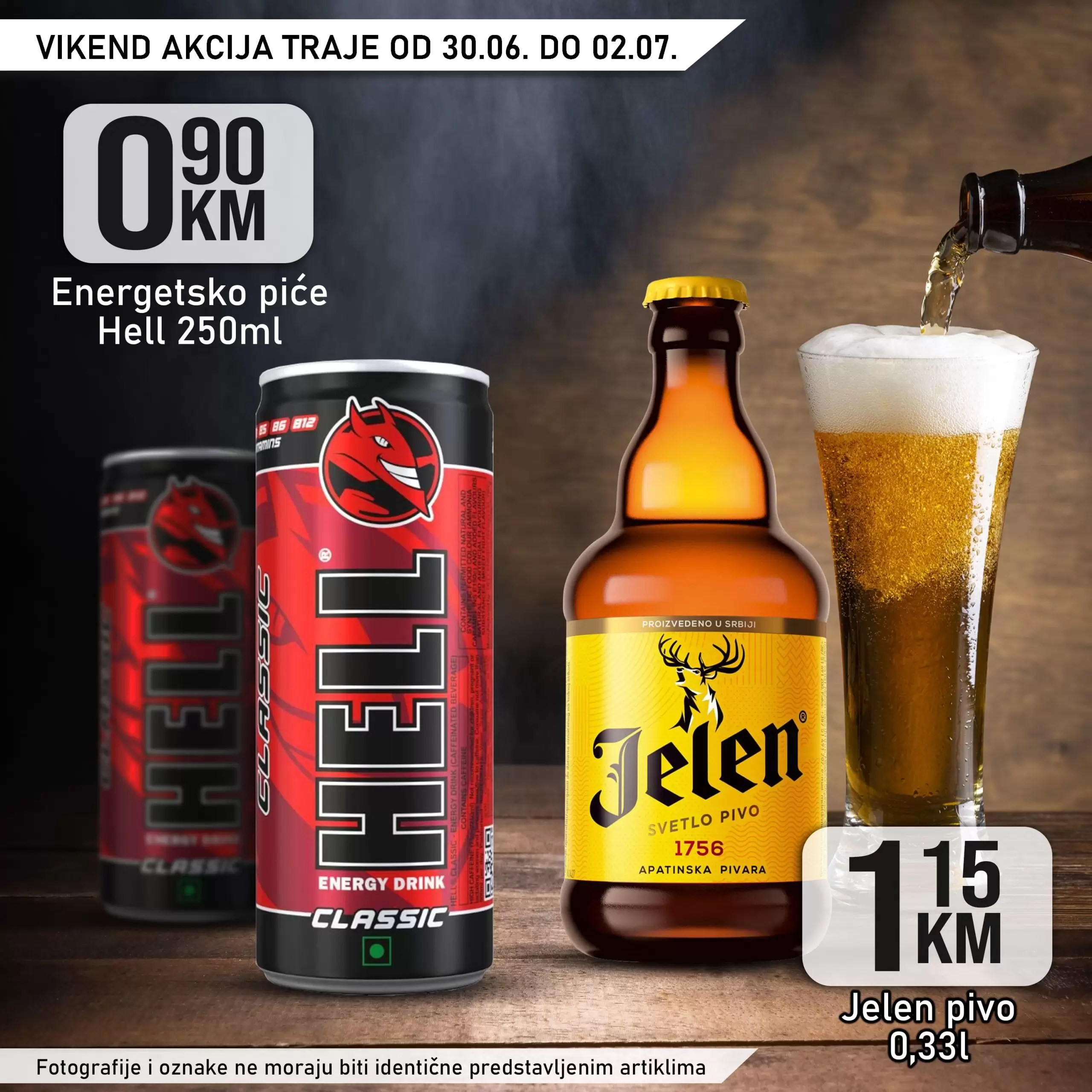 Kort vikend akcija 30.6-2.7.2023.  