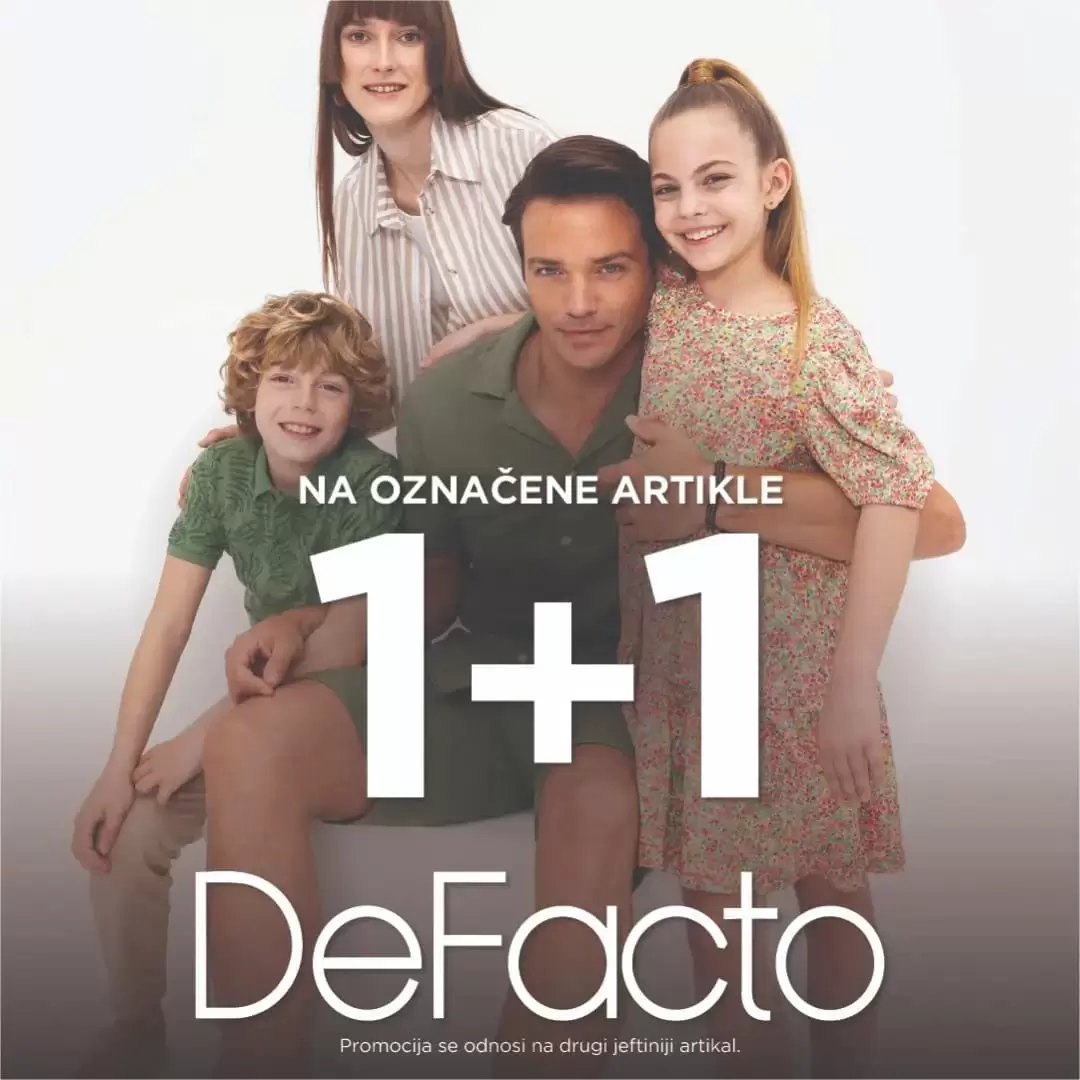 DeFacto 1+1 GRATIS