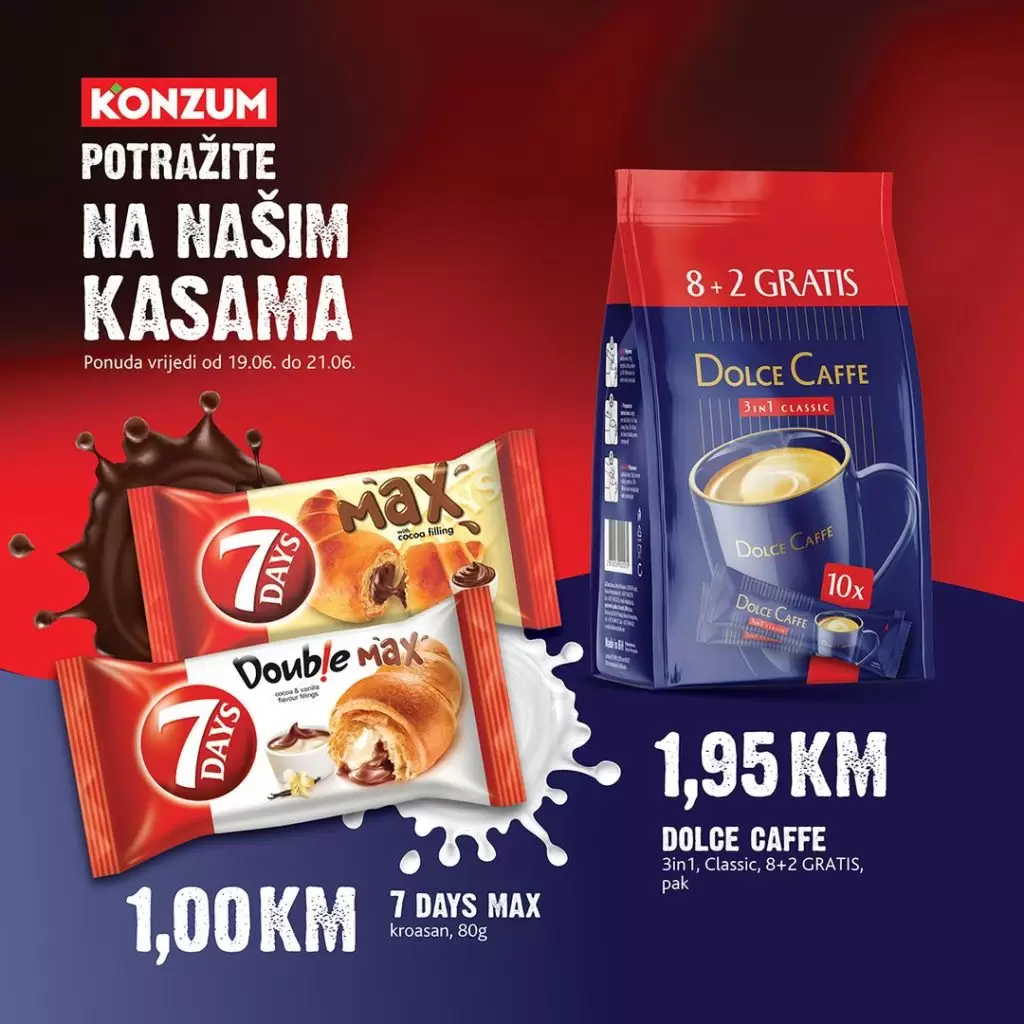 Konzum AKCIJA NA KASAMA 19-21.6.2023.