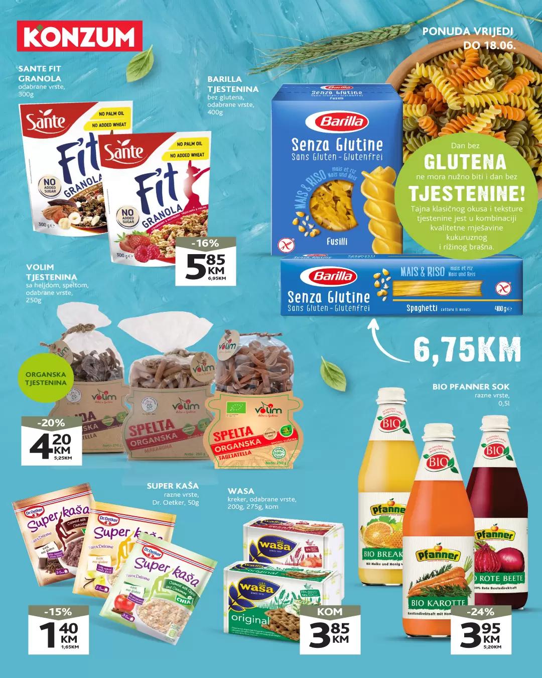 Konzum ZDRAVE NAVIKE - akcija do 18.6.2023.