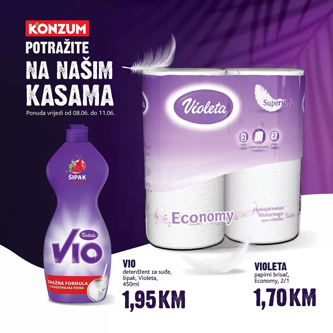 Konzum AKCIJA NA KASAMA 8-11.6.2023.