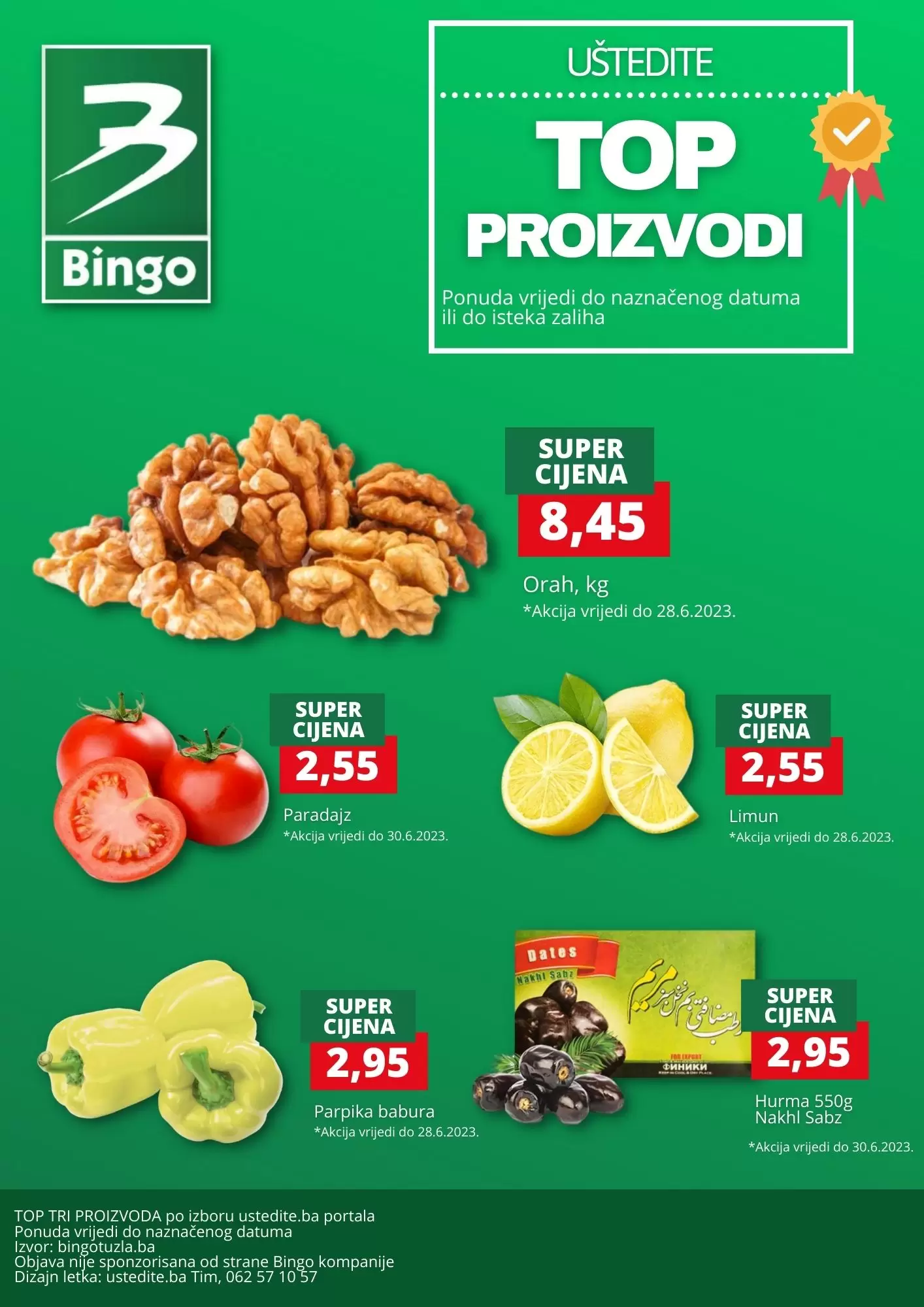 Bingo akcija VOĆE I POVRĆE