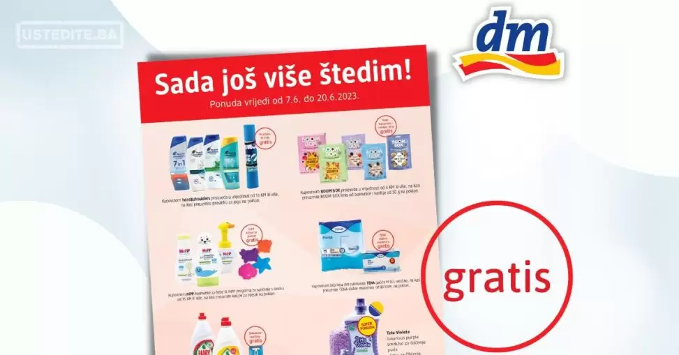 dm GRATIS za mene ⇢Sada još više štedim