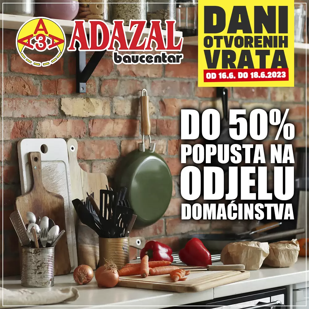 Adazal ⇢Dani otvorenih vrata ⇢SNIŽENJE do 50%
