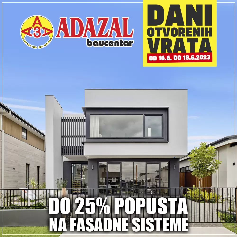 Adazal ⇢Dani otvorenih vrata ⇢SNIŽENJE do 50%