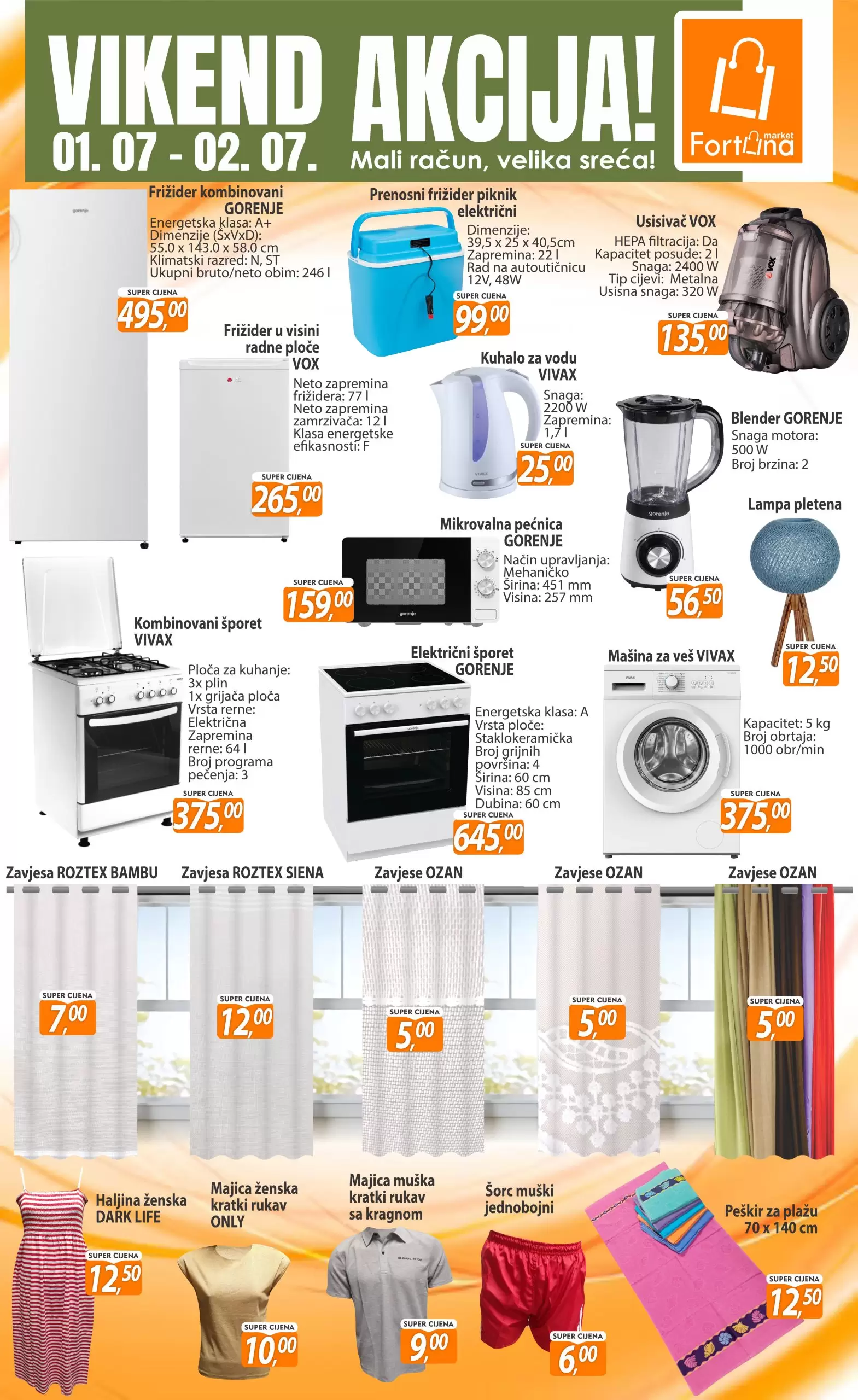 Fortuna vikend akcija 1-2.7.2023.