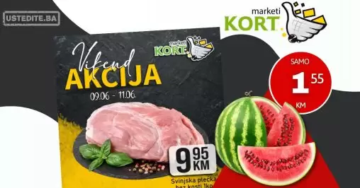 Kort vikend akcija 9-11.6.2023.