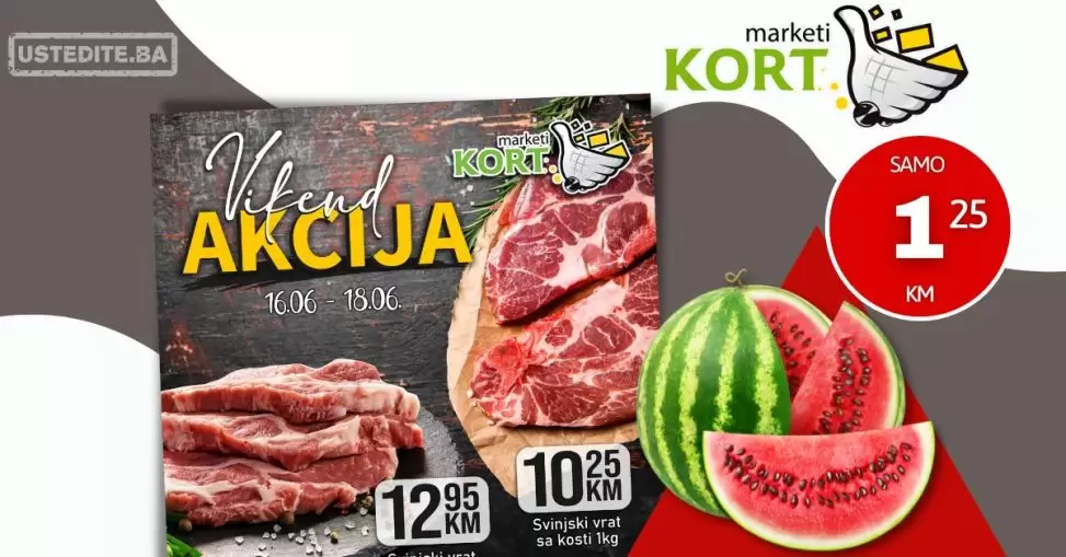 Kort vikend akcija 16-18.6.2023.