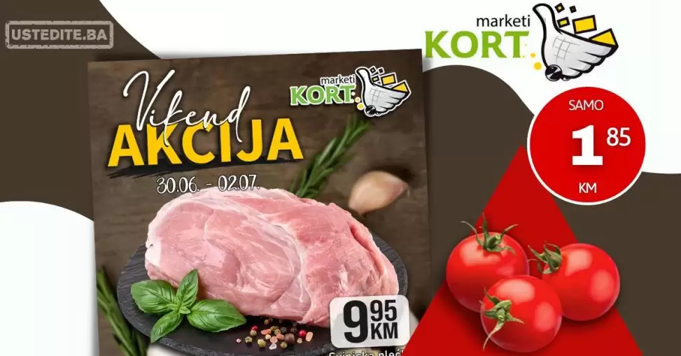 Kort vikend akcija 30.6-2.7.2023.