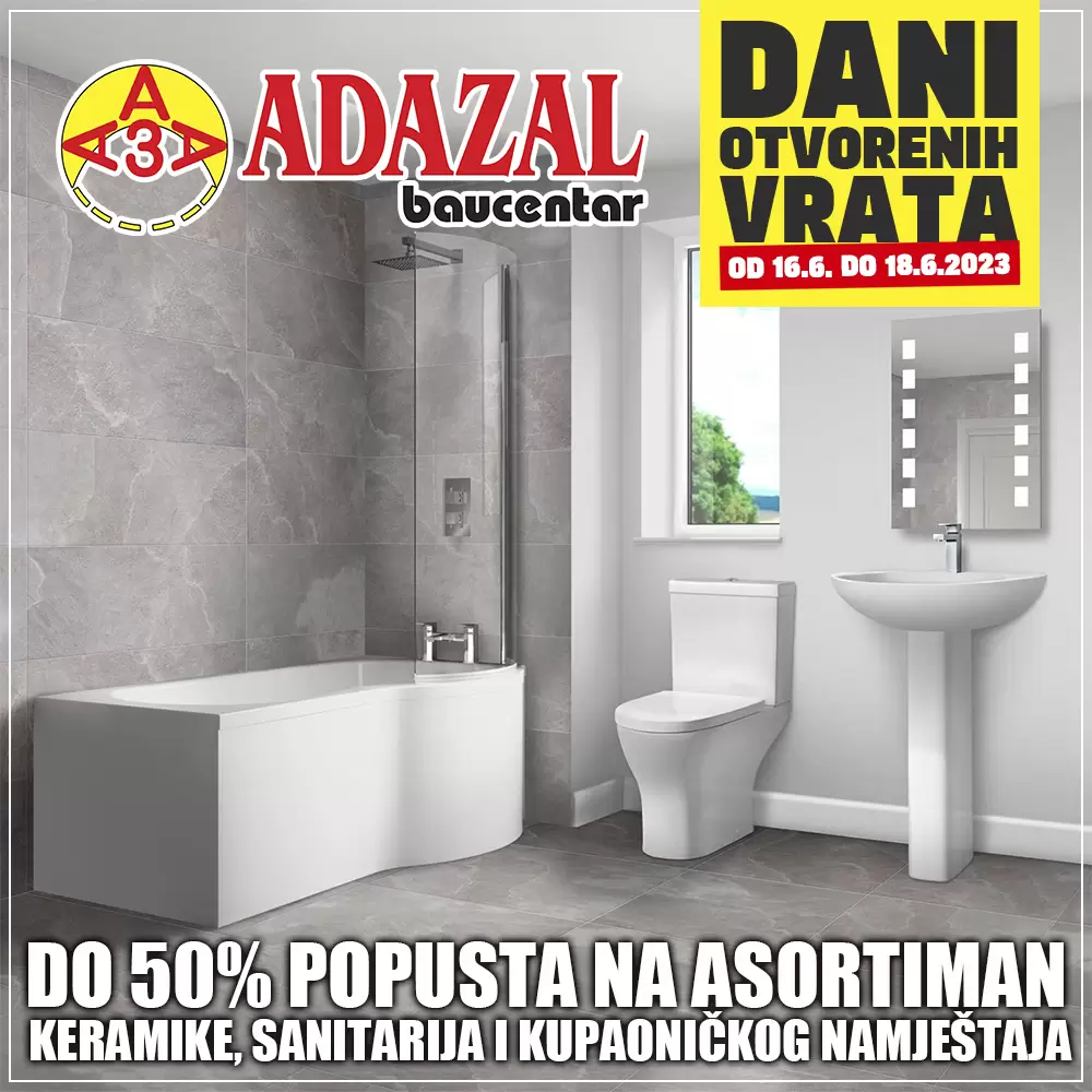 Adazal ⇢Dani otvorenih vrata ⇢SNIŽENJE do 50%