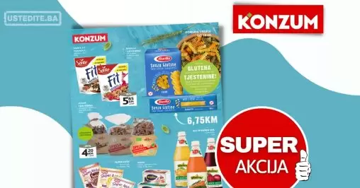 Konzum ZDRAVE NAVIKE - akcija do 18.6.2023.