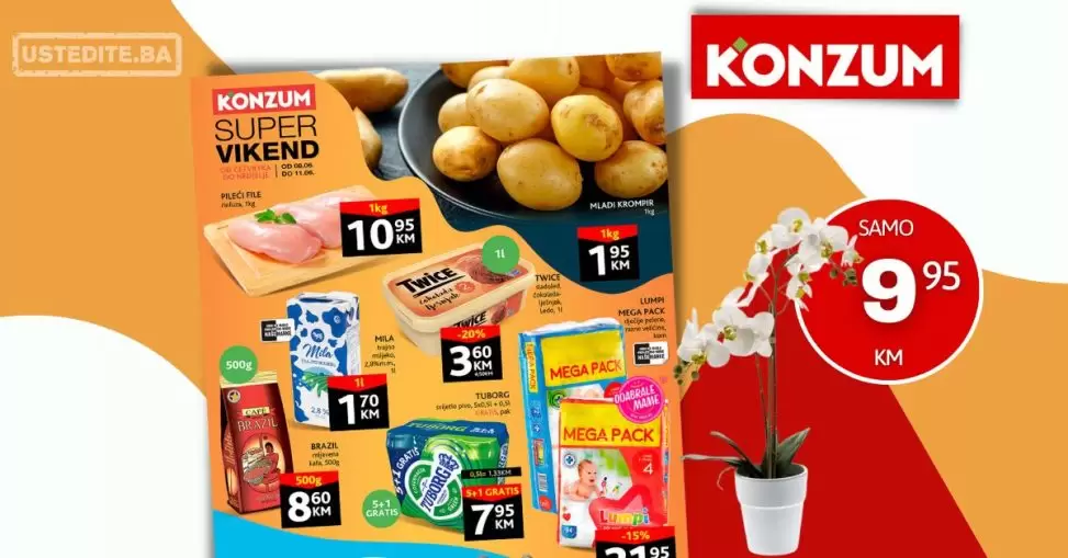Konzum vikend akcija 8-11.6.2023.