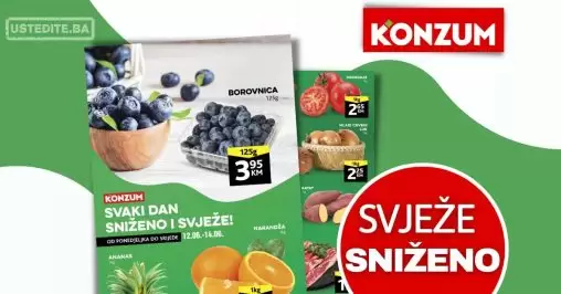 Konzum akcija SVJEŽA PONUDA 12-14.6.2023.
