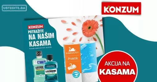 Konzum AKCIJA NA KASAMA 1-4.6.2023.