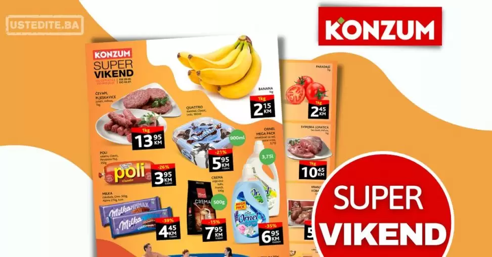 Konzum vikend akcija 29.6-2.7.2023.