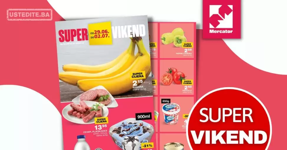 Mercator vikend akcija 29.6-2.7.2023.