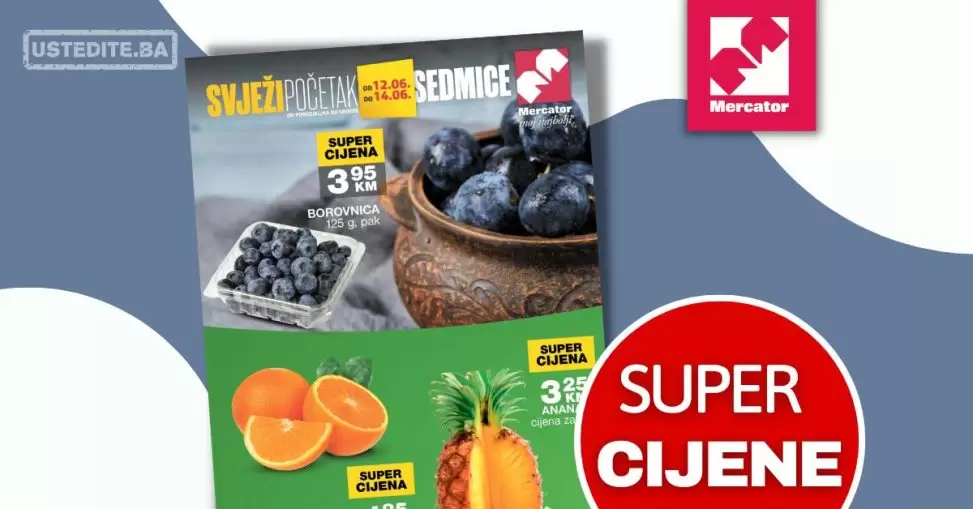 Mercator akcija SVJEŽA PONUDA 12-14.6.2023.
