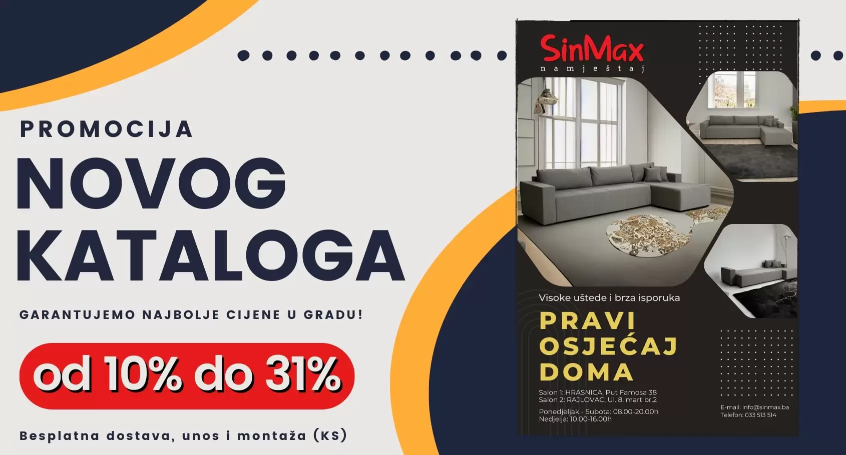 SinMax namještaj SUPER SNIŽENJE