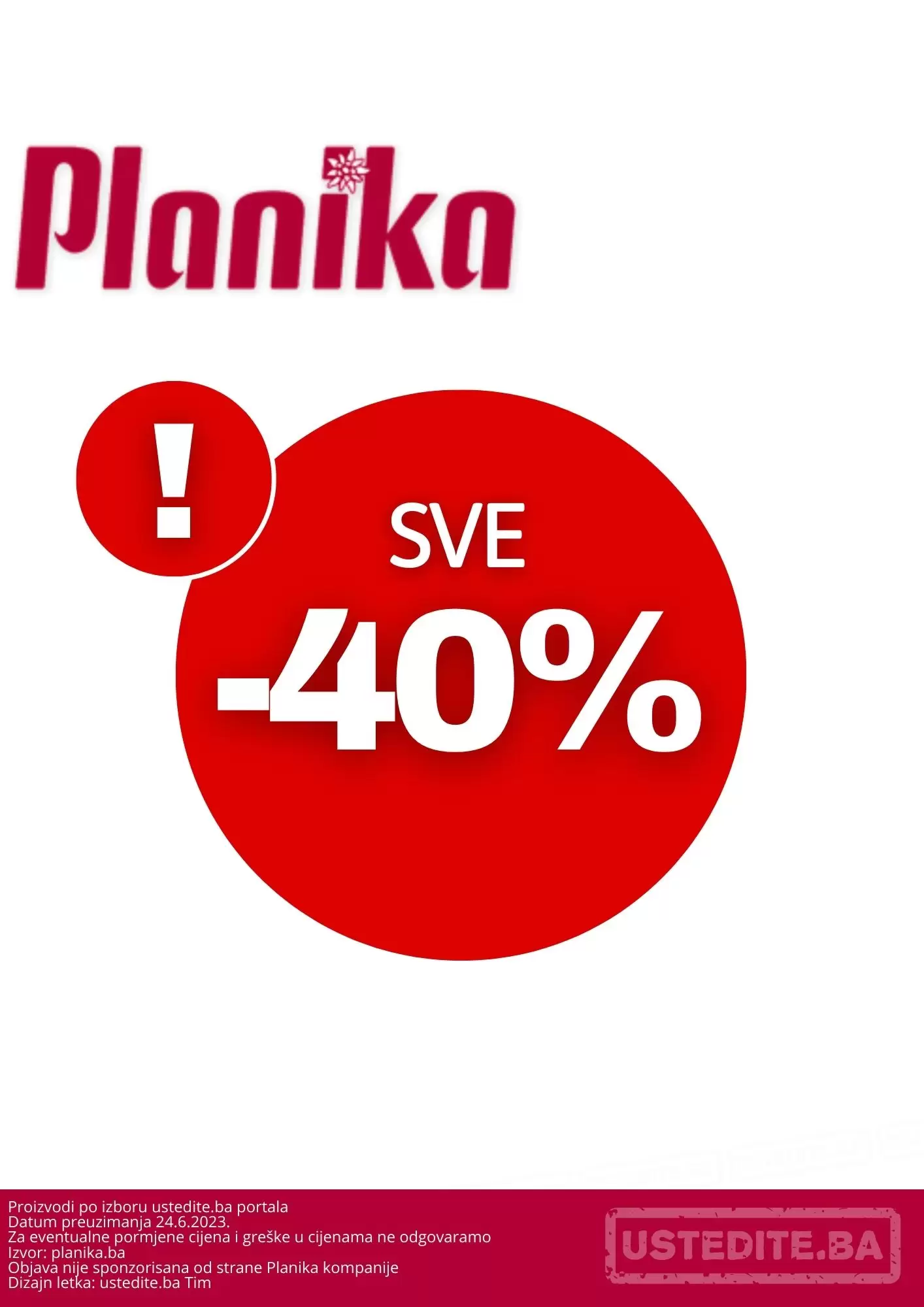 Planika SNIŽENJE SVE DO 40%!